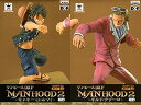 【中古】(非常に良い)ワンピース DXフィギュア MANHOOD2 モンキー D ルフィ ギルド テゾーロ 2種セット バンプレスト プライズ