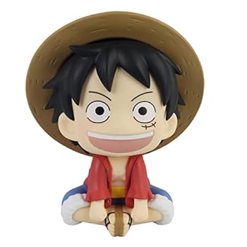 【中古】(非常に良い)メガハウス るかっぷ ONE PIECE モンキー D ルフィ 約110mm PVC製 塗装済み完成品フィギュア MH82981