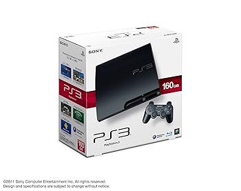 【中古】(非常に良い)PlayStation 3 (160GB) チャコール・ブラック (CECH-3000A)
