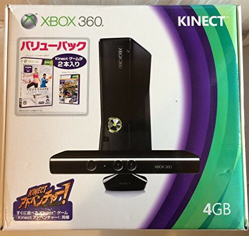 【中古】(未使用・未開封品)Xbox 360 4GB + Kinect バリューパック(Kinectゲーム2本同梱)【メーカー生産終了】