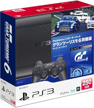 【中古】(非常に良い)PlayStation 3 スターターパック グランツーリスモ6同梱版 チャコール・ブラック