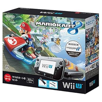 【中古】(非常に良い)【数量限定】Wii U マリオカート8 セット クロ【メーカー生産終了】