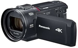 【中古】(未使用・未開封品)パナソニック 4K デジタルビデオカメラ 内蔵メモリー64GB 5軸ハイブリッド手振れ補正 光学24倍ズーム ブラック HC-VX2MS-K