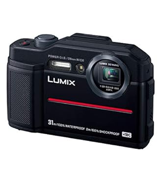 【中古】(非常に良い)パナソニック コンパクトデジタルカメラ ルミックス FT7 防水 4K動画対応 ブラック DC-FT7-K
