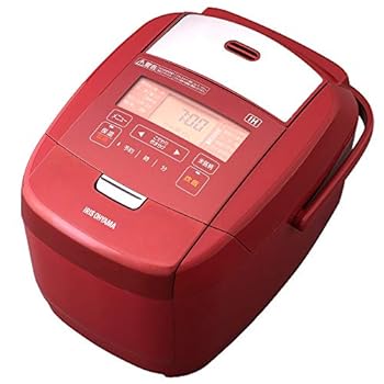 【中古】(非常に良い)アイリスオーヤマ 炊飯器 IH式 5.5合 メタリックレッド 銘柄炊き分け機能 極厚火釜 玄米 RC-IH50-R