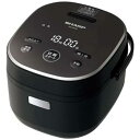 【中古】シャープ KS-CF05D-B(ブラック系) ジャー炊飯器 3合炊き