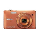 【中古】(非常に良い)Nikon デジタルカメラ COOLPIX S3500 光学7倍ズーム 有効画素数 2005万画素 アプリコットオレンジ S3500OR