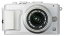 【中古】(非常に良い)OLYMPUS ミラーレス一眼 PEN Lite E-PL6 レンズキット ホワイト E-PL6 LKIT WHT