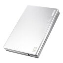 【中古】I-O DATA USB3.0/2.0ポータブルHDD 1TB 超高速カクウス シルバー HDPC-UT1.0SE (旧モデル)