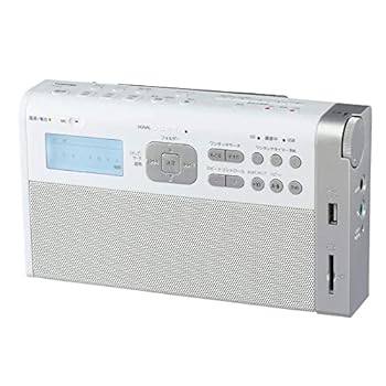 【中古】(非常に良い)東芝(TOSHIBA) ワイドFM/AMラジオ（ホワイト）TOSHIBA TY-RHR1-W(2)