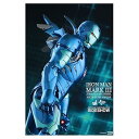 【中古】(未使用・未開封品)ホットトイズ アイアンマン ムービー・マスターピース DIECAST 1/6スケールフィギュア アイアンマン・マーク3(ブルー・ステルス版)