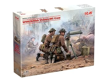 【中古】(非常に良い)ICM 1/35 イギリス陸軍 ヴィッカース重機関銃クルー プラモデル 35646