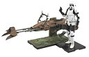 【中古】(非常に良い)スター・ウォーズ スカウト・トルーパー & スピーダー・バイク 1/12スケール プラモデル