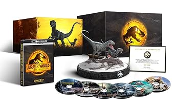 楽天お取り寄せ本舗 KOBACO【中古】（未使用・未開封品）ジュラシック・ワールド 6ムービー 4K Ultra HD コレクション ブルー・フィギュア付き [4K UHD] クリス・プラット
