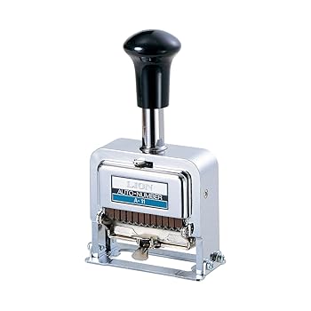 【中古】(非常に良い)ライオン事務器 スタンプ ナンバリング A型 11桁 3様式 E字体 A-11 【中古】(非常に良い)ライオン事務器 スタンプ ナンバリング A型 11桁 3様式 E字体 A-11