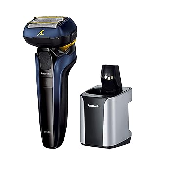 【中古】パナソニック ラムダッシュ リニア メンズシェーバー 5枚刃 お風呂剃り可 青 ES-CLV7T-A