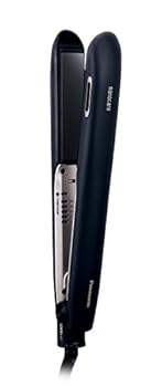 【中古】(非常に良い)パナソニック ヘアアイロン ストレート用 海外対応 ナノケア 黒 EH-HS9A-K