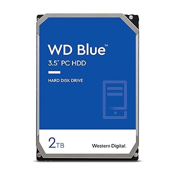 【中古】Western Digital ウエスタンデジタル WD Blue 内蔵 HDD ハードディスク 2TB SMR 3.5インチ SATA 5400rpm キャッシュ256MB PC WD20EZAZ-EC 【国内