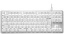 【中古】(非常に良い)Razer BlackWidow Lite JP Mercury White メカニカルキーボード 静音 オレンジ軸 テンキーレス 日本語...