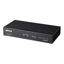 【中古】バッファロー BUFFALO Giga対応 金属筐体 電源内蔵 8ポート LSW6-GT-8NS/NBK ブラック スイッチングハブ 簡易パッケージ