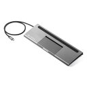 【中古】(非常に良い)サンワダイレクト USB Type Cドッキングステーション 11in1 PD100W / USB×3 / HDMI/LAN/DisplayPort/VGA / 3.5mm / SD/microSD 400-VGA017
