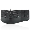 【中古】(非常に良い)Perixx ペリックス PERIBOARD-330B エルゴノミクスキーボード バックライトキー USBハブ2個付き メンブレイン ロー...