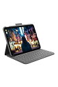 【中古】(非常に良い)ロジクール Logicool iPad 10.9インチ 第10世代 対応 キーボード付きケース Slim Folio iK1060GRA ...