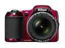 【中古】Nikon デジタルカメラ COOLPIX L820 光学30倍ズーム 有効画素数1605万画素 レッド L820RD