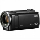 【中古】(非常に良い)ビクター JVC SD対応 フルハイビジョンビデオカメラ(クリアブラック) GZ-E77-B