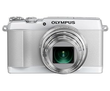 【中古】OLYMPUS デジタルカメラ STYLUS SH-1 ホワイト 光学式5軸手ぶれ補正 光学24倍&超解像48倍ズー..