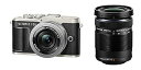 【中古】(非常に良い)OLYMPUS ミラーレス一眼カメラ PEN E-PL9 ダブルズームキット ブラック