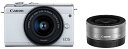 【中古】Canon ミラーレス一眼カメラ EOS M200 ダブルレンズキット ホワイト EOSM200WH-WLK