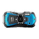 【中古】PENTAX WG-90 ブルー 本格防水デジタルカメラ 14m防水 (連続2時間) 1.6m耐衝撃 防塵 -10℃耐寒 アウトドアで活躍するタフネスボ...