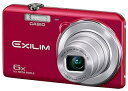 【中古】(非常に良い)CASIO デジタルカメラ EXILIM EX-ZS29RD 広角26mm 光学6倍ズーム プレミアムオート 1610万画素 レッド