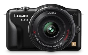 šPanasonic Lumix DMC-GF3XK 12.1 MP Micro Four Thirds Compact System Camera with 3-Inch Touch-Screen LCD and LUMIX G X Vario PZ 14-42mm/F