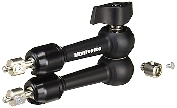 【中古】(非常に良い)Manfrotto フリクションアーム カメラアクセサリー アーム長さ24cm長 両サイド1/4ネジ 3/8ネジ1個付属 動画撮影用モニター取付 LED取付 アルミニ