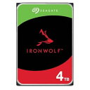 【中古】(非常に良い)Seagate IronWolf 3.5" 4TB 内蔵HDD(CMR) 6Gb/s 64MB 5900rpm 24時間稼動 PC NAS向け ST4000VN008