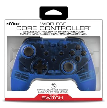 【中古】(未使用・未開封品)NYKO ワイヤレス コア コントローラー Switch&PC専用 クリアブルー
