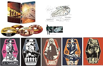 楽天お取り寄せ本舗 KOBACO【中古】（未使用・未開封品）【限定】ハン・ソロ/スター・ウォーズ・ストーリー 4K UHD MovieNEX スチールブック（数量限定） A4ポスター5枚組、ステッカーシート1枚、ポストカ
