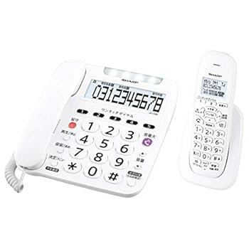 【中古】シャープ デジタルコードレス電話機(子機1台タイプ) KuaL ホワイト JDV38ECL 【中古】シャープ デジタルコードレス電話機(子機1台タイプ) KuaL ホワイト JDV38ECL