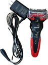 【中古】パナソニック ラムダッシュ メンズシェーバー 3枚刃 お風呂剃り可 赤 ES-CST2R-R