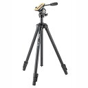 【中古】(非常に良い)Velbon ビデオ用三脚 DV-538 3段 レバーロック 脚径26mm 中型 フリュード雲台 スライド式クイックシュー対応 アルミ脚 ...