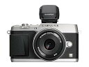 【中古】(非常に良い)OLYMPUS ミラーレス一眼 PEN E-P5 17mm F1.8 レンズキット(ビューファインダー VF-4セット) シルバー E-P5 17mm F1.8 LKIT SLV