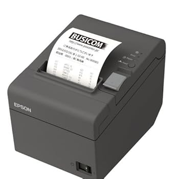 【中古】EPSON レシートプリンター TM-T20 Bluetooth・ダークグレー TM202BI036