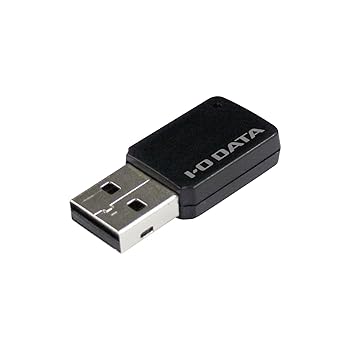 【中古】アイ・オー・データ Wi-Fi 無線LAN 子機 11ac/n/a/g/b 433Mbps USBアダプター型 日本メーカー ..