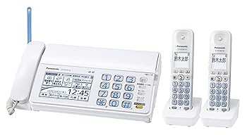 【中古】パナソニック おたっくす デジタルコードレスFAX 子機2台付き 1.9GHz DECT準拠方式 ホワイト K..