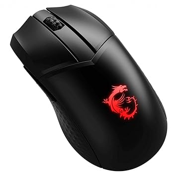 【中古】MSI CLUTCH GM41 LIGHTWEIGHT WIRELESS ゲーミングマウス 軽量 高精度センサー搭載 MS496 ブラック