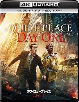 Video CDs - 【中古】(非常に良い)クワイエット・プレイス:DAY 1 4K Ultra HD+ブルーレイ[4K ULTRA HD + Blu-ray] ルピタ・ニョンゴ