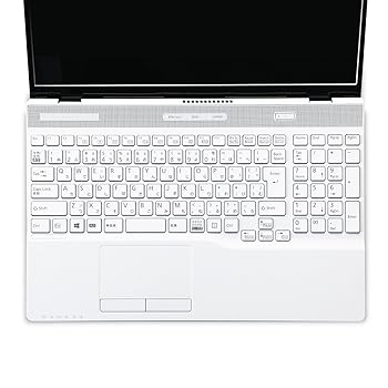 SHARP - 【中古】(非常に良い)エレコム キーボードカバー 【 富士通 LIFEBOOK AH シリーズ 15.6inch 】 ホコリ・汚れ・水分からキーボードを保護 PKB-FMVAH8