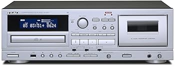 Other - 【中古】TEAC(ティアック) AD-850-SE/S カセットデッキ/CDプレーヤー USBメモリ録音・再生 マイク入力 テープ ダビング エコー カラオケ デジタル化 mp3